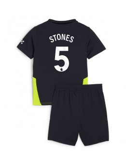 Billige Manchester City John Stones #5 Bortedraktsett Barn 2024-25 Kortermet (+ Korte bukser)